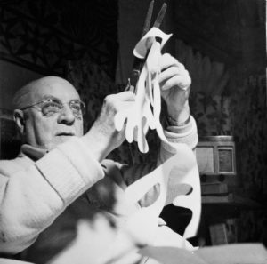 Henri Matisse nel suo studio.